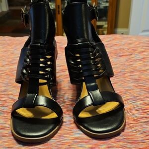 Maurices Black Heeled Sandals